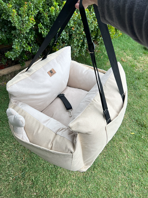 Bolso Transportador 2 en 1 para mascotas Modelo Beige